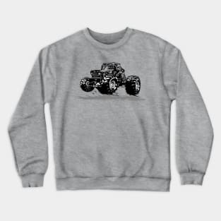 Cartoon monster truck Crewneck Sweatshirt